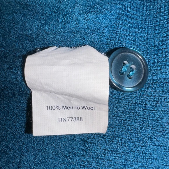 J. Crew Dark Teal Wool Cardigan - Picture 3 of 5